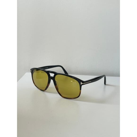 NEW Tom Ford Pierre FT1000 Aviator Sunglasses Black Havana - Picture 5 of 9